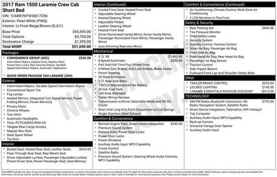 2017 RAM 1500 Laramie Crew Cab 4x4 5'7" Box