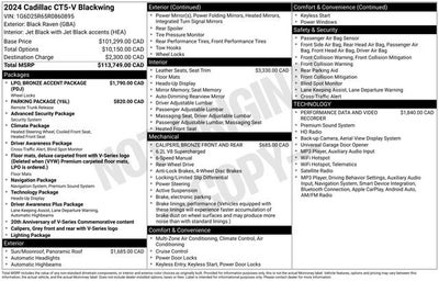 2024 Cadillac CT5-V V-Series Blackwing
