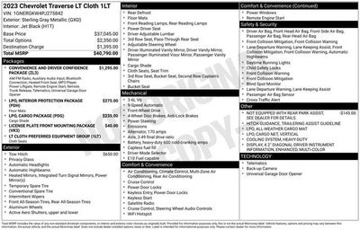 2023 Chevrolet Traverse LT Cloth