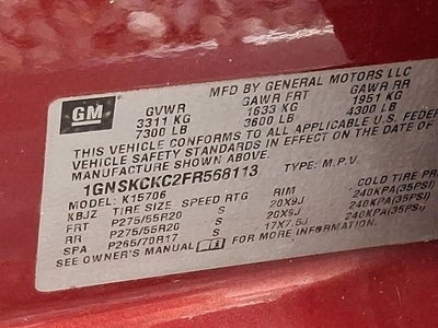 2015 Chevrolet Tahoe LTZ