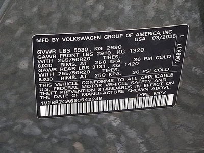 2025 Volkswagen Atlas 2.0T SEL