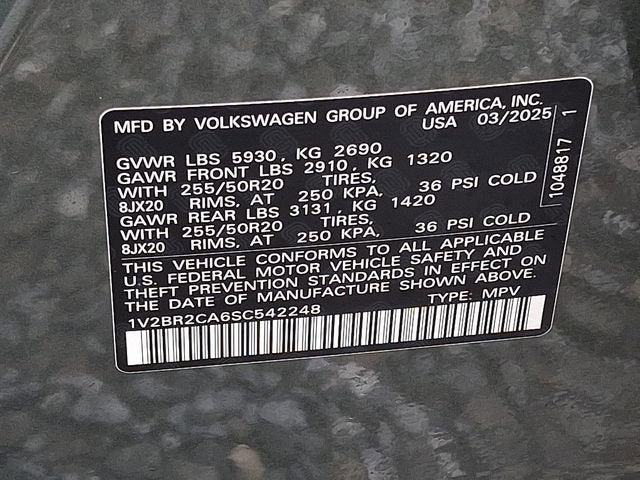 2025 Volkswagen Atlas 2.0T SEL