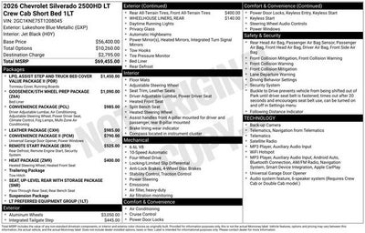 2026 Chevrolet Silverado 2500 HD LT