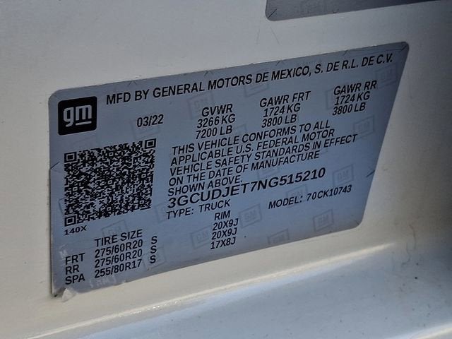 2022 Chevrolet Silverado 1500 High Country