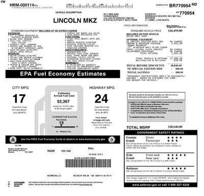 2011 Lincoln MKZ 4dr Sdn AWD