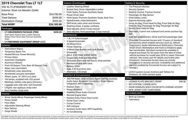 2019 Chevrolet Trax LT